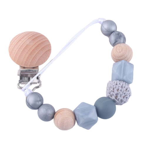 XIRQI Sunjoy Tech Silicone Pacifier Clip Holder Baby Chewbeads Teethers Toy for Baby Boys Girls Gifts Birthday Shower Christmas