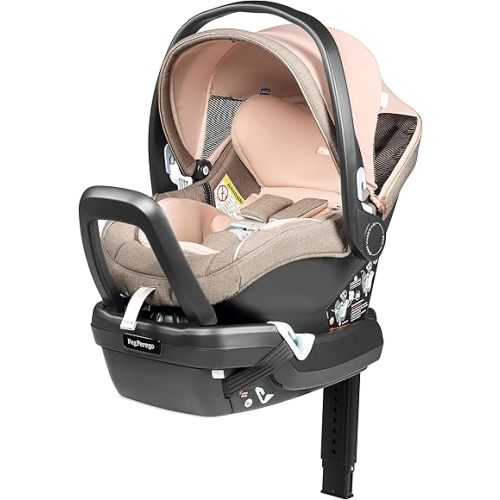Peg Perego Primo Viaggio 4-35 Nido K - Rear Facing Infant Car Seat - Includes Base with Load Leg & Anti-Rebound Bar - for Babies 4 to 35 lbs - Made in Italy - Mon Amour