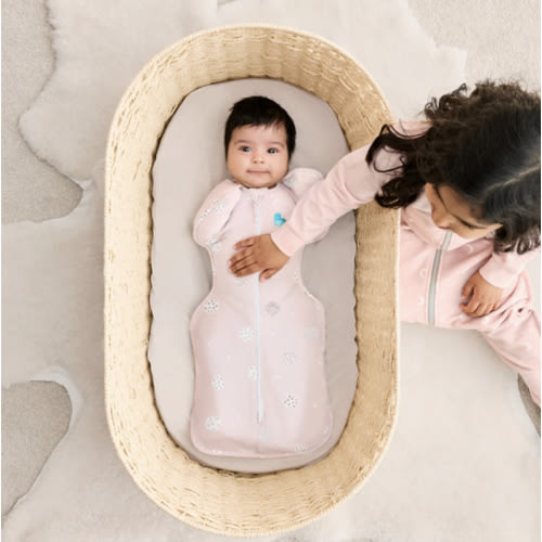 Swaddle Up™ 0.2 TOG Viscose from Bamboo Light Pink Little Dreamer