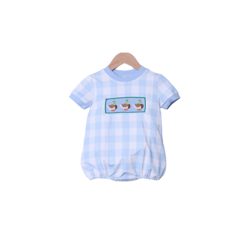Smocked Mallard Blue Bubble