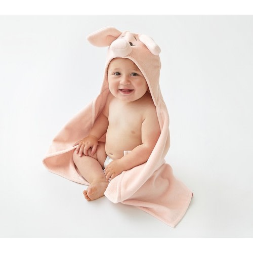 Disney Winnie the Pooh Piglet Baby Hooded Towel