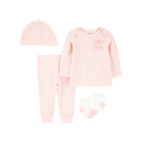 Baby 4-Piece Bunny Outfit Set - Pink/White - Carter's | Carter's