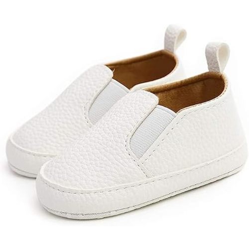 Clowora Unsex Baby Boys Girls Canvas First Walkers Shoes,Infant Non Slip Soft Sole Toddler Flat Lazy Loafers Sneaker