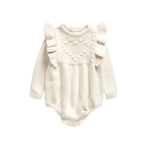 Long Sleeve Bubble Bodysuit, Newborn