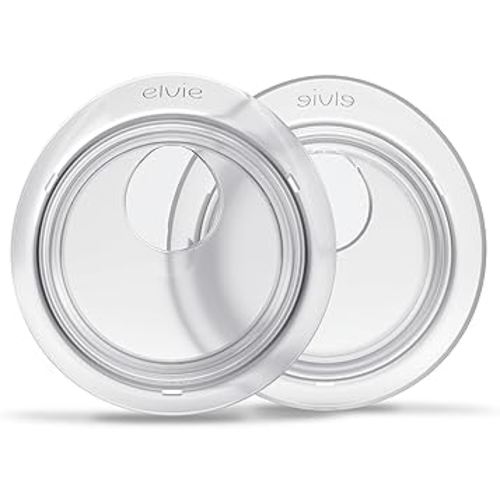 Elvie Catch Milk Collection Shells | Set of Two Discreet Leak-Protection Silicone Cups, Reuse Your Milk| Reusable Breast Shells Collect Up to 1oz | No More Wasted Milk or wasteful Breast Pads