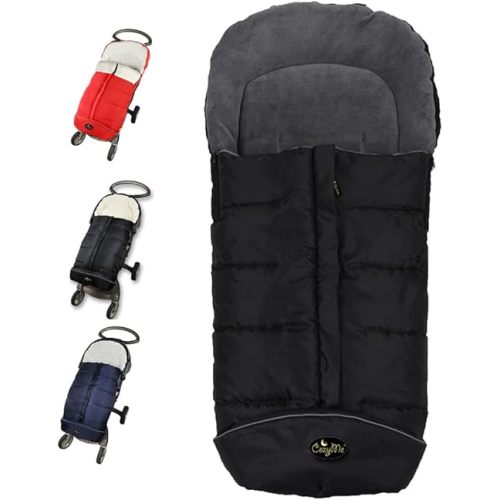 CozyMe Stroller Footmuff, Insulated Stroller Blanket Evelution, Water Repellent Winter Bunting Bag for Strollers, Central Open, Height Adjustable, M6-4T
