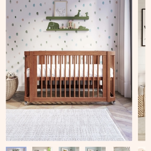 The Wave Crib | Convertible Crib To Toddler Bed | Nestig