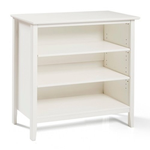 Weston Under Window Bookcase - Alaterre Furniture, Color: White