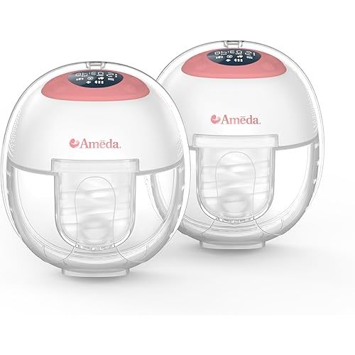 Ameda GLO Wearable Breast Pump | Wearable Breastfeeding Pump | Hands Free, Portable, Electric, Wireless, Hospital Grade | Breast Feeding Essentials | Baby Feeding Essentials