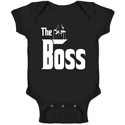 Pop Threads The Boss Logo Funny Gift Baby Toddler Kids Girl Boy T-Shirt