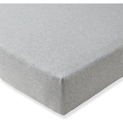 Burt's Bees Baby Essential Organic Cotton Fitted Crib Sheet, Breathable for Boy Girl Standard Crib & Toddler Mattresses