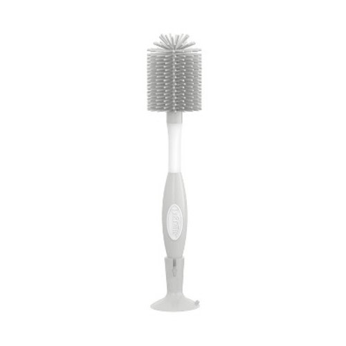 Dr. Brown's Soft Touch No Scratch Baby Bottle Cleaning Brush with Stand - Gray
