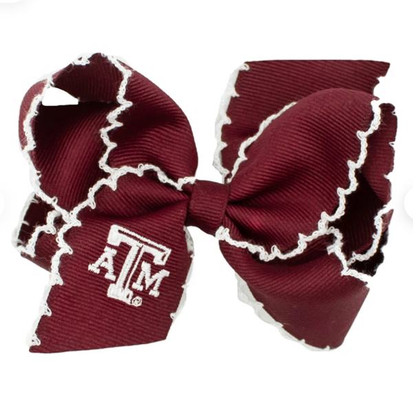 Texas A&M Embroidered Medium Bow