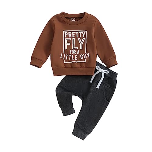 Baby Boy Clothes Fall 6 12 18 24 Months Football Long Sleeve Pullover Tops & Pant Sets Toddler Winter Outfits