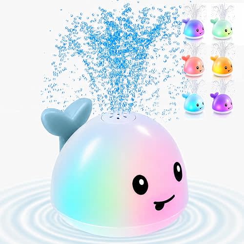 Gigilli Whale Baby Bath Toys for Kids, Pool Water Toys for Baby Boy Girl