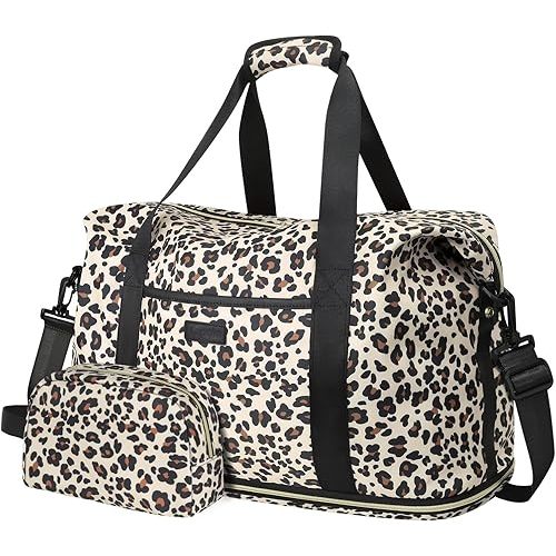 Expandable Travel Duffle Bags Weekender Overnight Bags for Women Men Hospital Bag for Women Labor Delivery with Toiletry Bag Waterproof