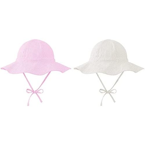 Zando Baby Sun Hat UPF 50+ Toddler Sun Protection Bucket Hats for Boys Girls Infant Wide Brim Beach Hat Baby Bucket Hat 0-4T