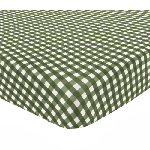 Crib Sheet in Gingham Fir
