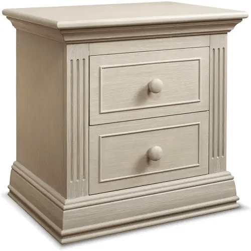Sorelle Furniture Providence Baby Nightstand–Nightstand for Nursery,Kids Bedroom Furniture,BabyNightstand with Drawers,Storage for Child’s Room with Drawers,Nursery Furniture for Infant-Heritage Fog