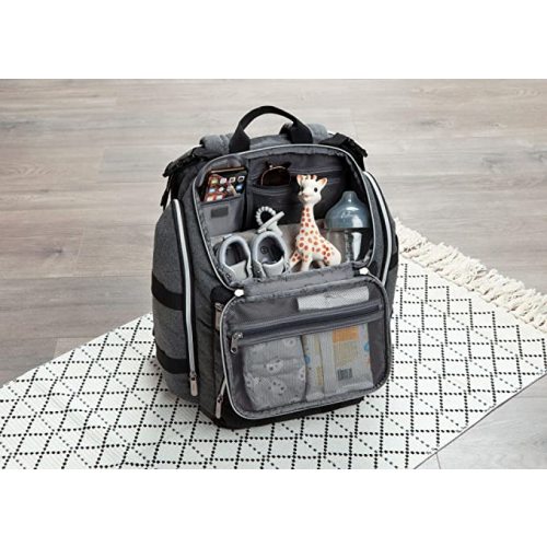 Baby Brezza Ultimate Changing Station Baby Diaper Bag Backpack - Extra Large Capacity Design with 17 Pockets, Perfect for 1 Baby or Twins