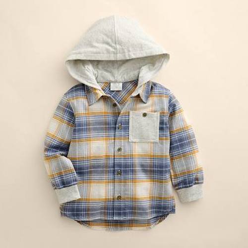Baby & Toddler Little Co. by Lauren Conrad Organic Flannel Hooded Overshirt
