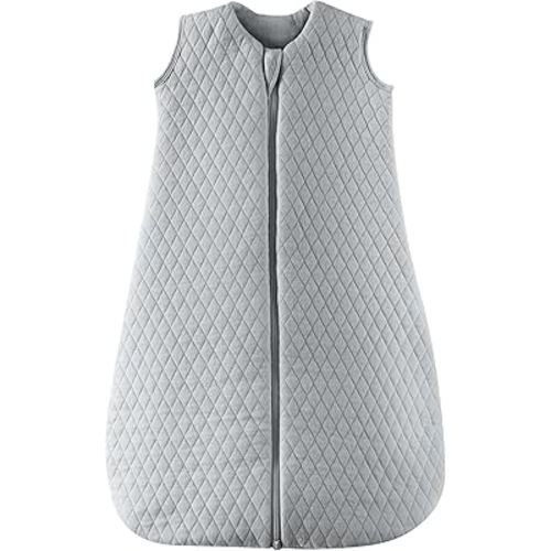 0-6 Months Baby Sleep Sack TOG 2.5, Winter Baby Wearable Blanket, 100% Cotton Infant Sleeping Sack 2-Way Zipper Warm Quilted Sleepsack