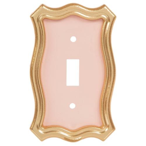 Gold Frame Single Switch Plate