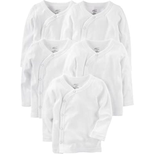 Simple Joys by Carter's unisex-baby 5-pack Side-snap Long-sleeve Shirt