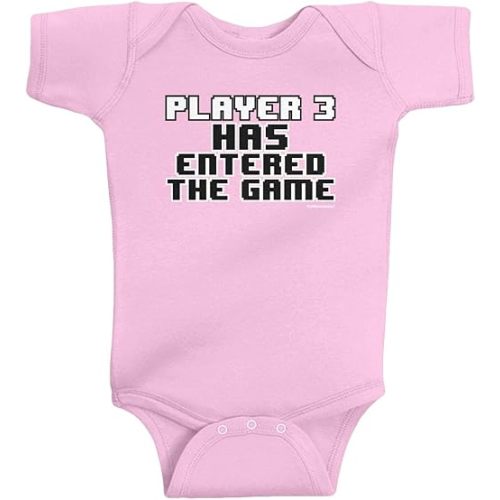 Threadrock Baby Girls' Player 3 Has Entered the Game Infant Bodysuit