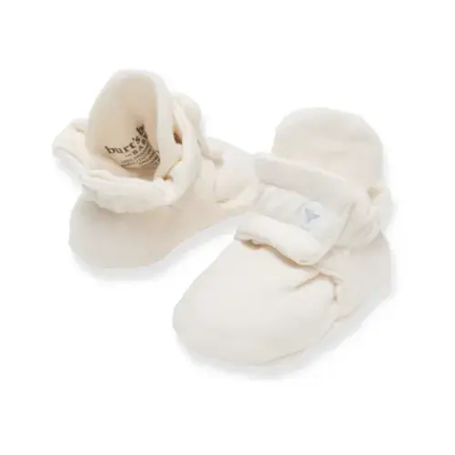 Solid Organic Cotton Baby Booties - Eggshell – Burt's Bees Baby