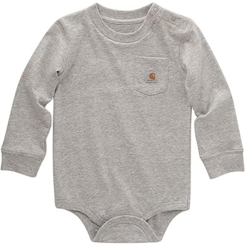 Carhartt Unisex Baby Long-Sleeve Pocket Bodysuit