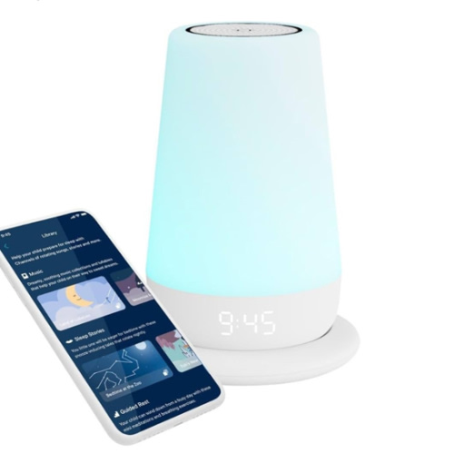 Hatch Rest+ Baby & Kids Sound Machine | 2nd Gen | Child’s Night Light, Alarm Clock, Toddler Sleep Trainer, Time-to-Rise, White Noise, Bedtime Stories, Portable, Backup Battery (with Charging Base)