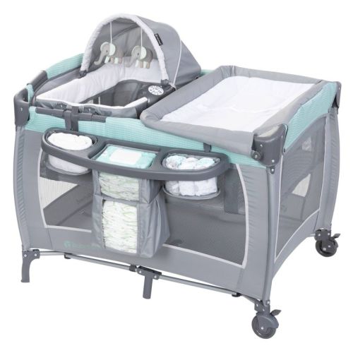 Baby Trend Lil Snooze Deluxe III Nursery Center Playard - Cozy Mint