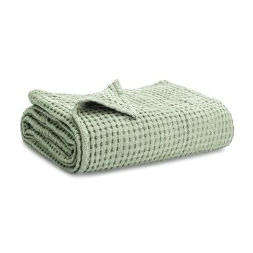 Baby Waffle Blanket, 40" X 40" By Comfy Cubs - Sage