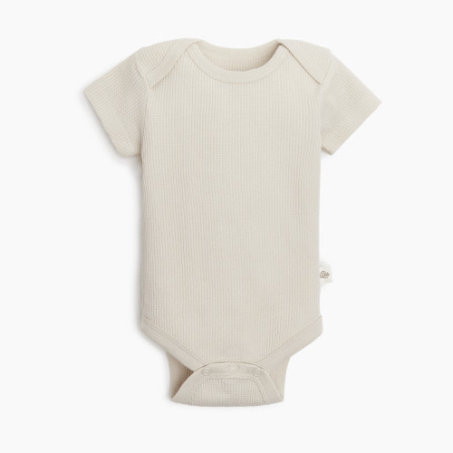 Tiny Kind Waffle Bodysuit - Oat, Newborn