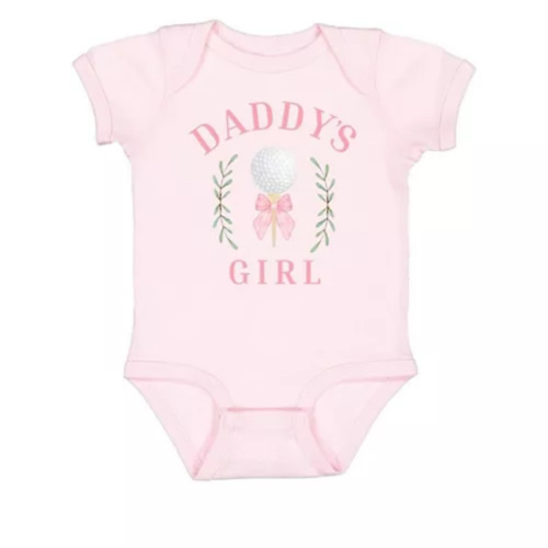 Girls' Daddy's Golf Girl Short Sleeve Bodysuit - Baby