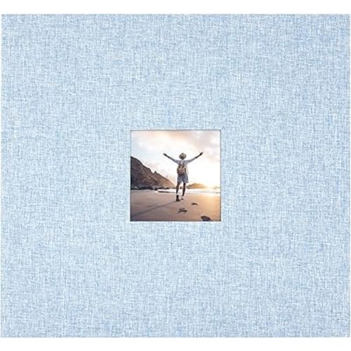 12x12 Fabric Scrapbook, Blue Fog