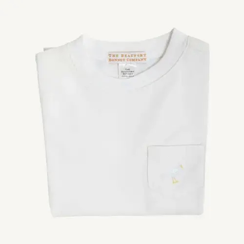 Carter Crewneck - Worth Avenue White with Multicolor Stork (6/12M)