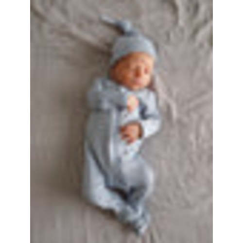 Dusty Blue / Organic Ribbed Zip Footie – SpearmintLOVE