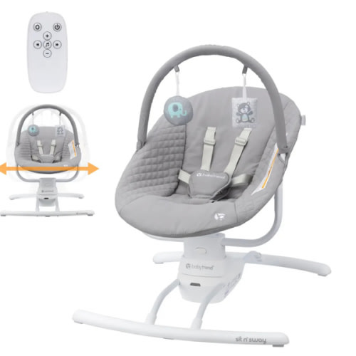 Sit N' Sway Portable Swing | with 3 Swaying Speeds and 8 Programmed Melodies