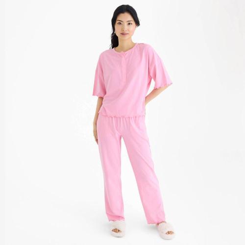 potpourri pink women's cloudstretch™ magnetic twist short sleeve pajam – Magnetic Me