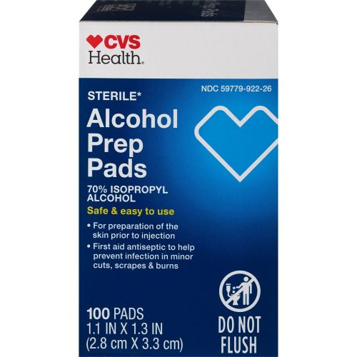 CVS 70% Isopropyl Alcohol Prep Pads, 400 Count, 100 Count