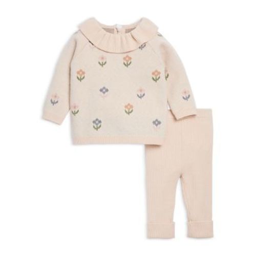 Bloomies Baby Girls' Intarsia Knit Top & Leggings Set - 3-6 Mos