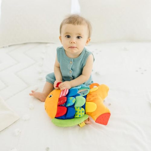 Melissa & Doug Flip Fish Soft Baby Toy - Tummy Time Sensory Toy with Taggies for Infants