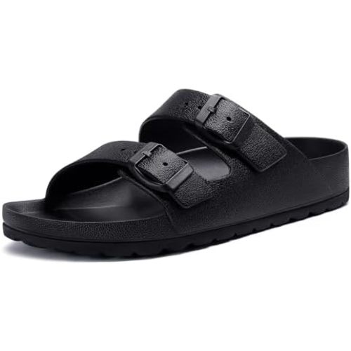 KIDMI Women's Comfortable EVA Sandals with Medium Arch Support, Adjustable Buckle Summer Beach Slide Sandal