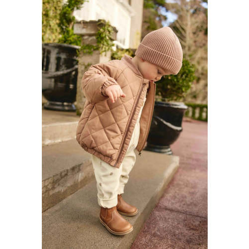 Leon Knitted Beanie - Pale Terracotta
