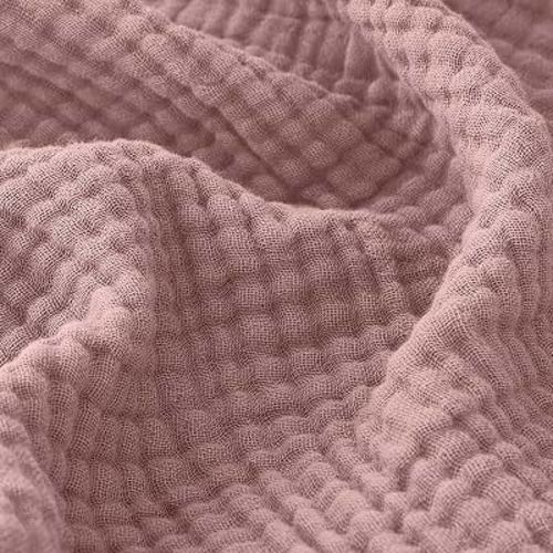 EMME Muslin Blankets for Adults Throw Blanket for Couch Breathable Gauze Soft Lightweight Airy Dusty Pink Throw XL 50" x 71"