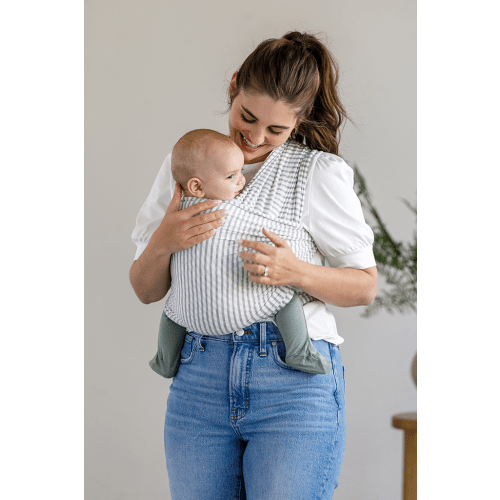 Natural & Grey Stripe Wrap