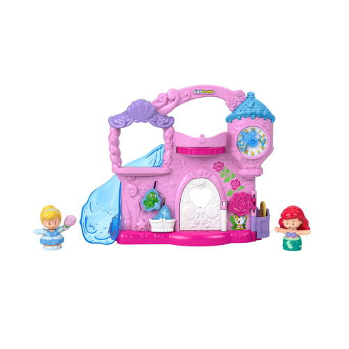 Disney Princess Play & Go Castle Little People Portable Playset & 2 Figures for Toddlers