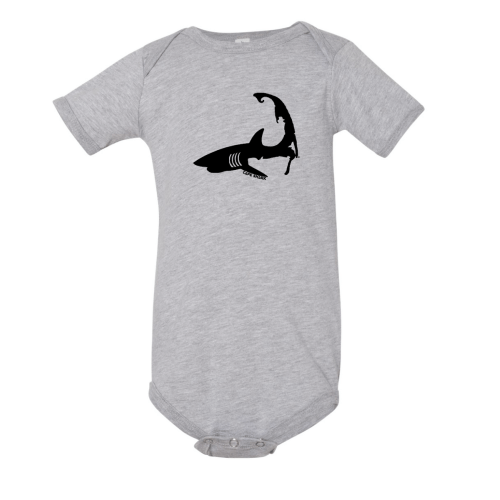 Shark - Gray Onesie T-Shirt – Cape Shark